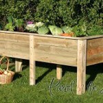 Raised garden planter bed