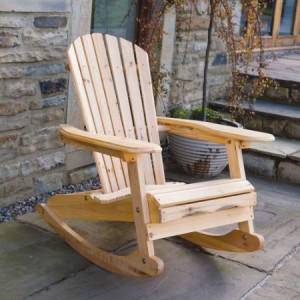 Wooden rocking chair