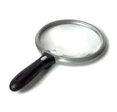 Hand held 5 inch lighted magnifier