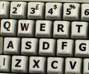 Large Size Stick On Keyboard Letters