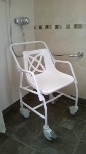 Mobile shower chair