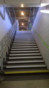 Berkhamsted station, the steps to the platform