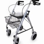 Lightweight folding rollator