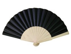 Wooden/fabric hand fan