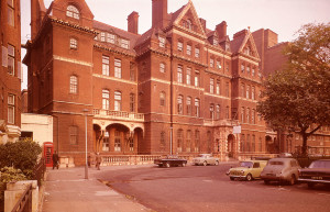 Queen Square and the National Hospital for Neurology and Neurosurgery in the 1960s.