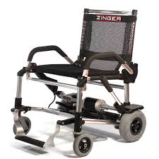 Zinger battery powered lightweight wheelchair