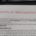 Capability for Work questionnaire