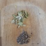 Black Handled Mezzaluna, two handled herb chopper